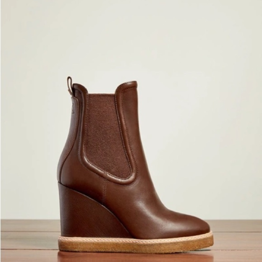 Veronica Beard Boots Aari 2 espresso Chelsea Wedge Booties boots 36